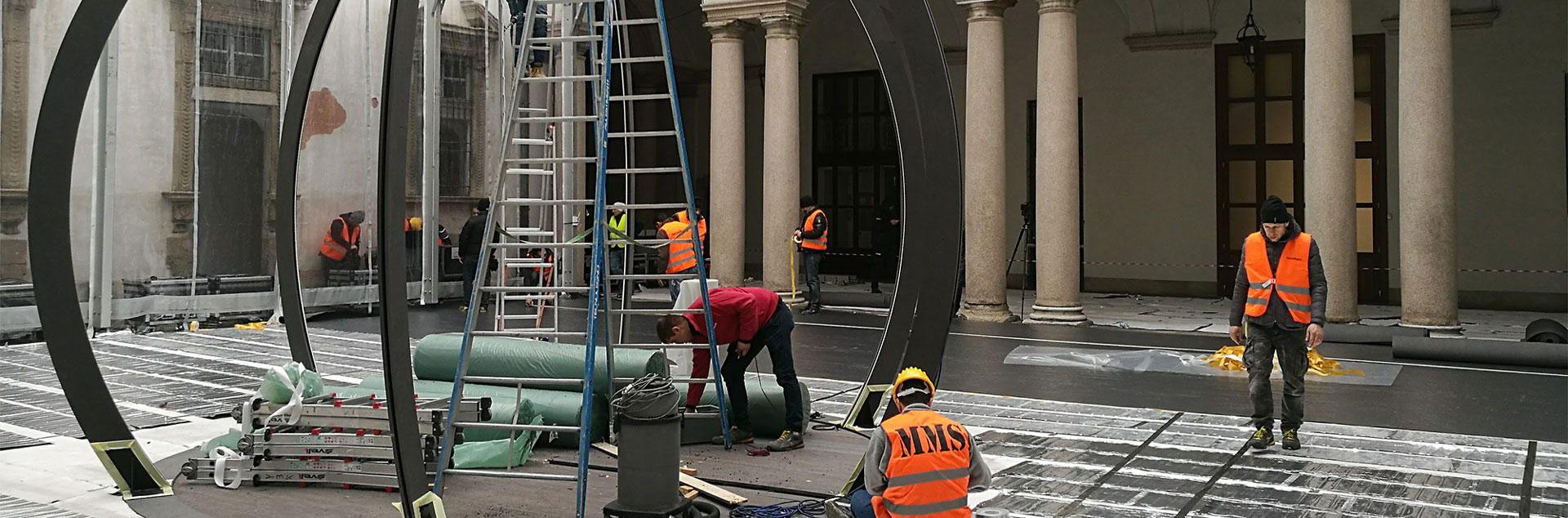 Casa di moda riscaldamento al Palazzo storico a Milano 
