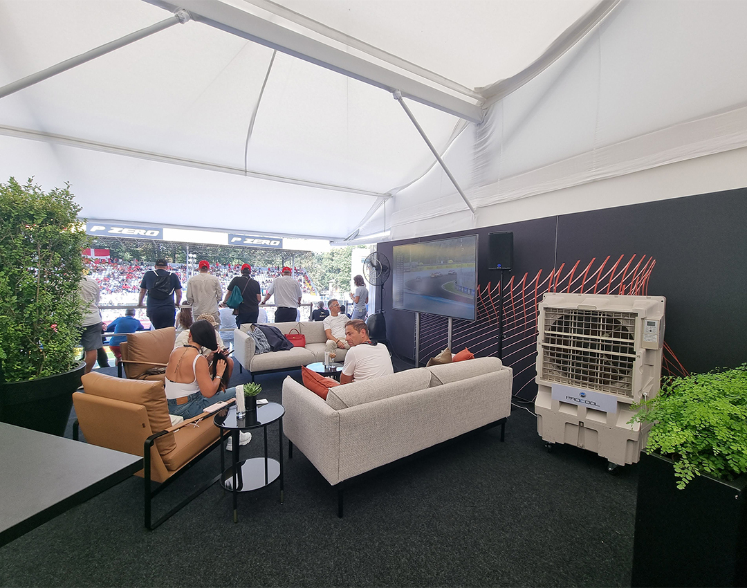 Raffrescamento paddock GP di Monza